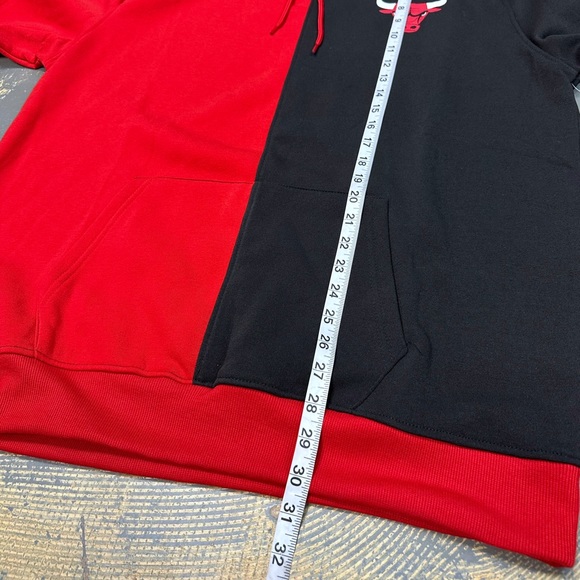 Chicago Bulls Pull Over Hooded Sweater Retro NBA Michael Jordan Basketball XL - Picture 6 of 7